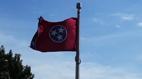 State flag of Tennessee. Stock-Footage 55659868
