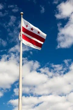 State Flag of Washington, DC Stock Photos