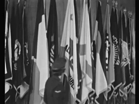 State flags, the Resolution of Independence, the Articles of Confederation and a Stock Footage 74966142