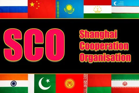 State flags of TEN countries that are full members of the international union Stock Illustration