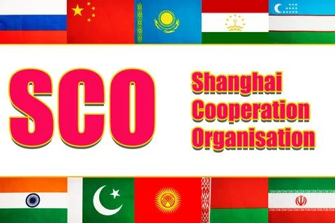 State flags of TEN countries that are full members of the international union Stock Photos