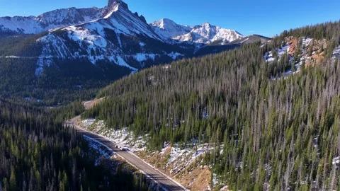 State Forest State Park 06 | Never Summer Mountains | Rockies, CO | 4k Drone Video stock 259859495