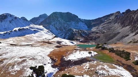 State Forest State Park American Lakes 02 | Rocky Mountains Wilderness | Drone Video stock 293244431