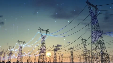 State Grid power generation technology Stock Footage 341063455