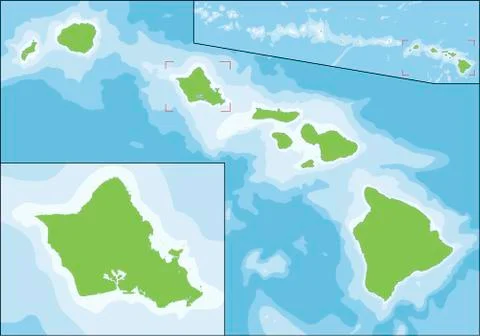 State of Hawaii Stock Illustration