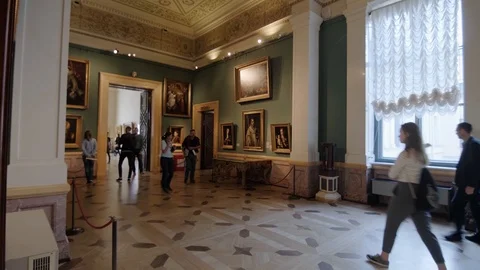 State Hermitage Museum, interior. Stock Footage 115480048