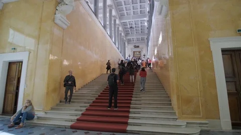 State Hermitage Museum, interior. Vídeo Stock 115480113