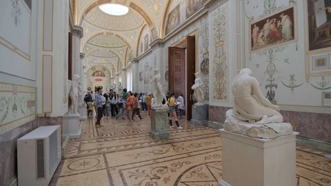 State Hermitage Museum, interior. Stock Footage 115480137