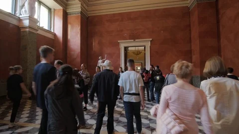 State Hermitage Museum, interior. Vídeos de archivo 115480254
