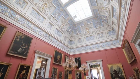 State Hermitage Museum, interior. Stock Footage 115480317