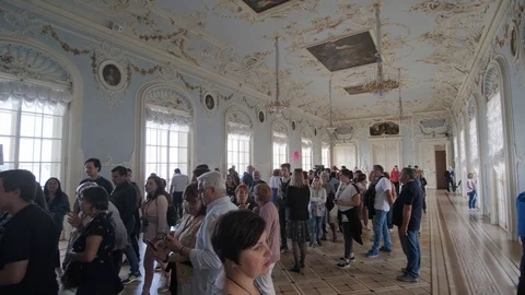 State Hermitage Museum, interior. Video stock 115480426