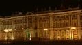 The State Hermitage museum in St. Petersburg. Night. HD Footage