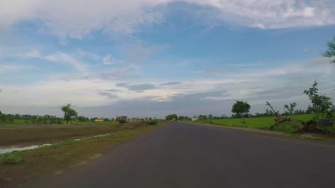 State Highway Road empty india Video stock 220326205