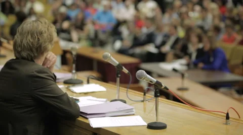 State house testimony senator looks on Stock Footage 59769249