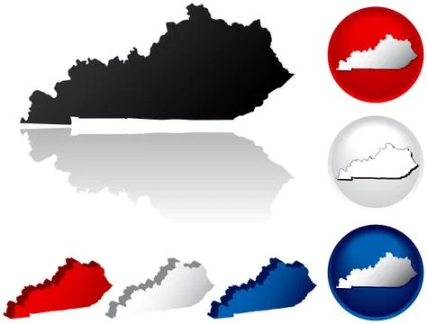 State of Kentucky icons Illustration