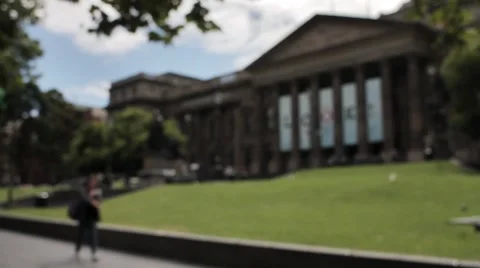 State Library, Melbourne, Australia 2K Stock Footage 5186860