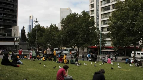 State Library, Melbourne, Australia 2K Stock Footage 7908276