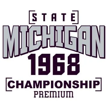 State michigan Stock Illustration