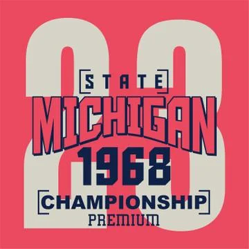 State michigan Illustrazione stock