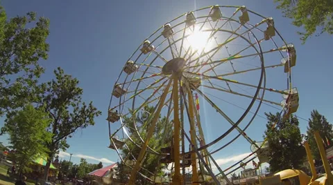 State or County Fair Ferris Wheel Stock Footage 34694311