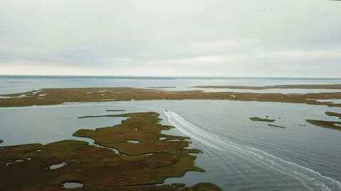 State Park Boat Basin, Robert Moses Crossway Harbor, Robbins Rest, New York Stock Footage 99122300
