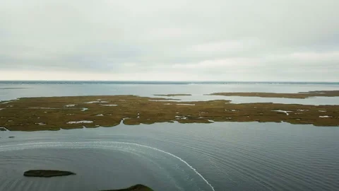 State Park Boat Basin, Robert Moses Crossway Harbor, Robbins Rest, New York Stock Footage 99122935