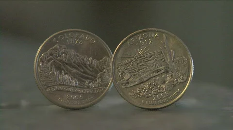 State Quaters Stock Footage 311870