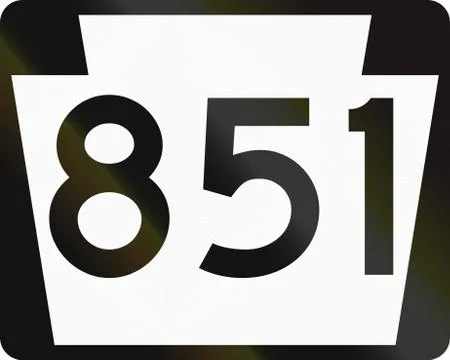 State Route Shield Pennsylvania Illustrazione stock