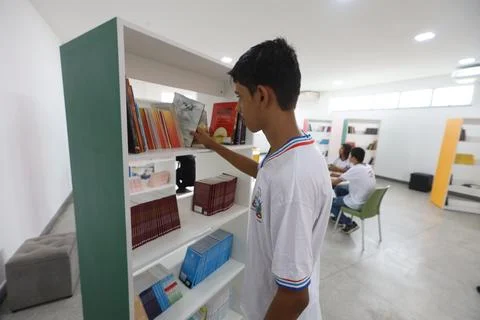 State school library Stock Photos