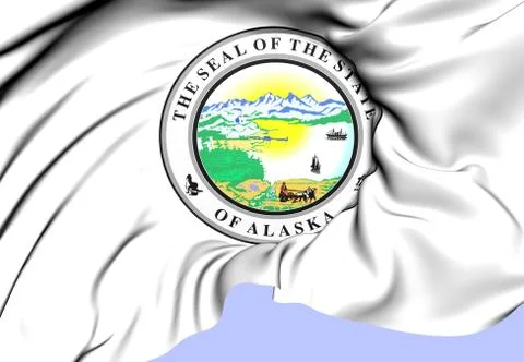 State seal of alaska Stock Illustration