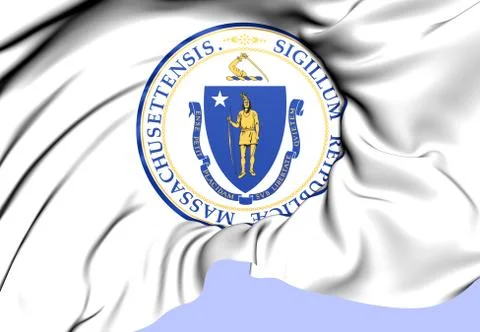 State seal of massachusetts Stock Illustration