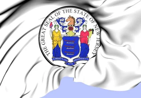 State seal of new jersey Stock Illustration