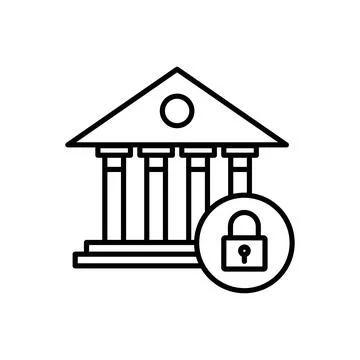 State Security icon outline set collection or pack Stock Illustration