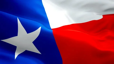State Texas flag closeup 1080p Full HD 1920X1080 footage video waving Stock Footage 105026522
