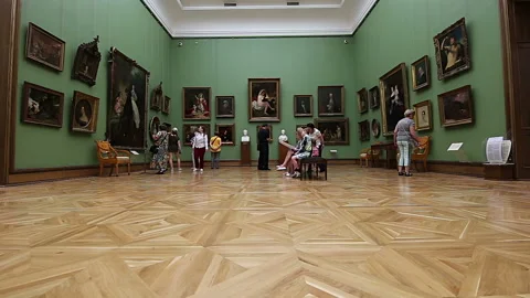 The State Tretyakov Gallery-- is an art gallery in Moscow, Russia Stock Footage 119017386