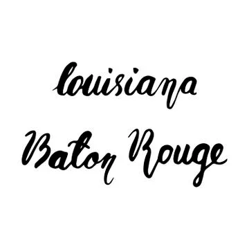 State USA hand lettering element Stock Illustration