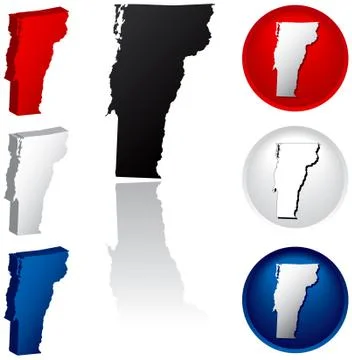 State of Vermont icons Иллюстрация