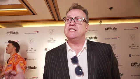 'The state of the world inspired me to write Tip Toe' says Russell T Davies at  Video stock 338188109