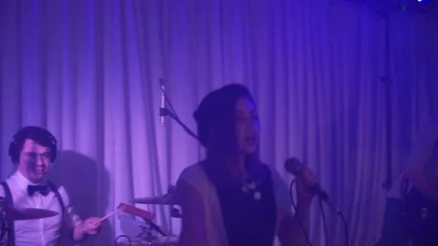 Statement of the band at the wedding Stock Footage 82514157