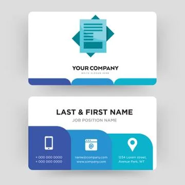 Statement business card design template, Visiting for your company Illustrazione stock gratuita