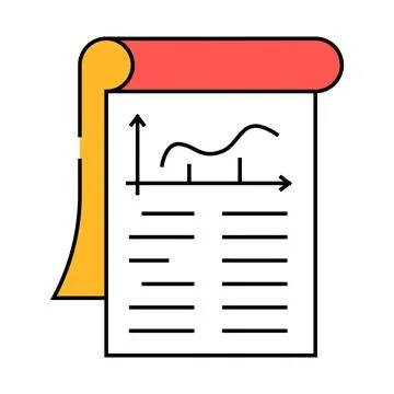 Statement business ethics icon color illustration Illustrazione stock