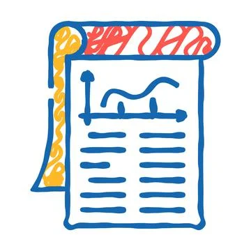 Statement business ethics icon doodle illustration Stock Illustration