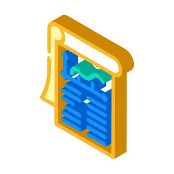 Statement business ethics isometric icon vector illustration Stock Illustration