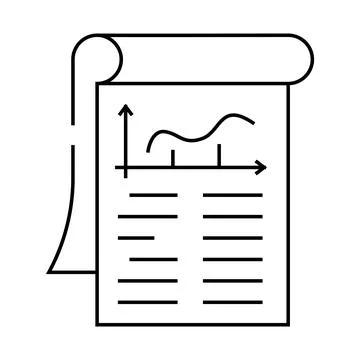 Statement business ethics line icon vector illustration イラスト素材