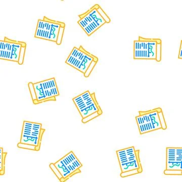 Statement business ethics vector seamless pattern Stock Illustration