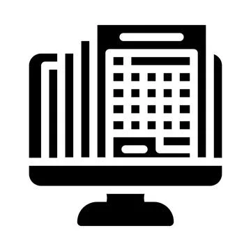 Statement expertise glyph icon vector illustration Stock Illustration
