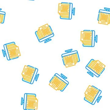 Statement expertise vector seamless pattern Stock Illustration