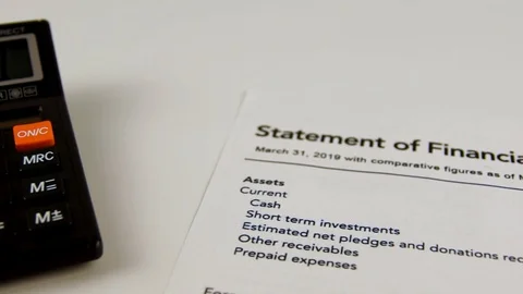 Statement of financial position Stock Footage 120384540
