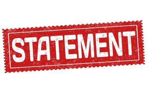 Statement grunge rubber stamp Stock Illustration