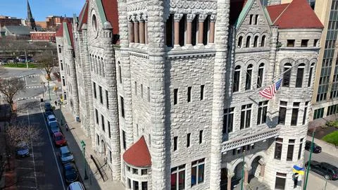 Statement that Represents - Syracuse City Hall - Syracuse, NY Foto stock